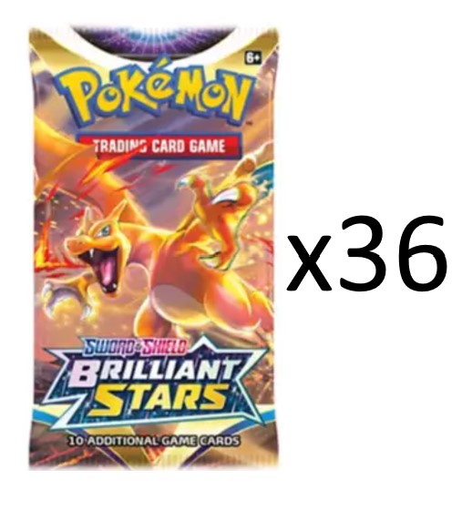 Brilliant Stars Booster Pack (Select Amount)