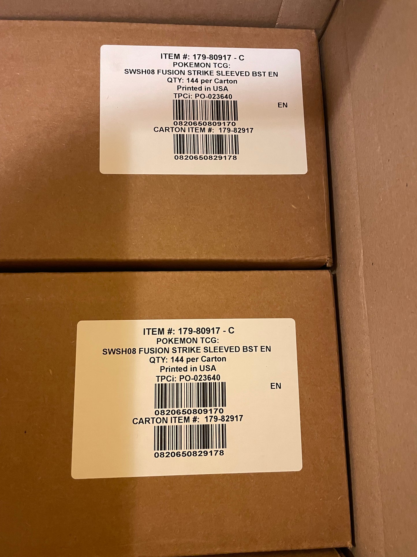 Fusion Strike Sleeved Booster Pack Case (144)