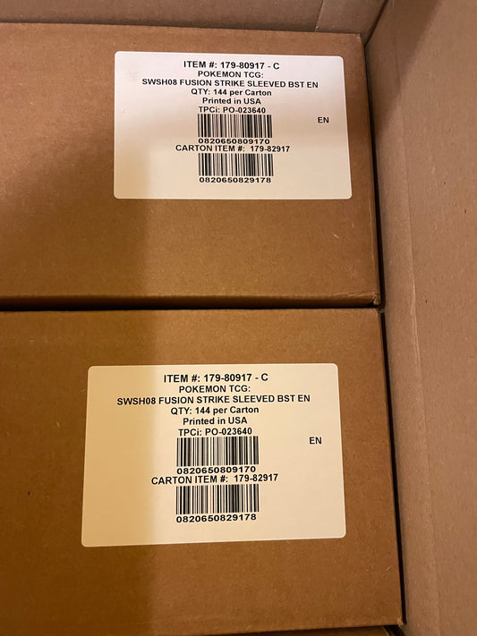 Fusion Strike Sleeved Booster Pack Case (144)