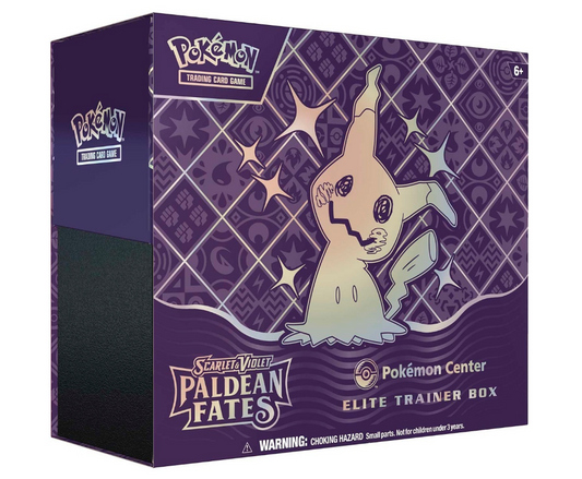 Paldean Fates Pokemon Center Exclusive Elite Trainer Box