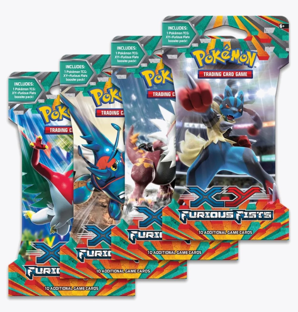 pokemon xy furious fists booster box XY Furious Fists Sleeved Booster Pack (1) – luckypullscards