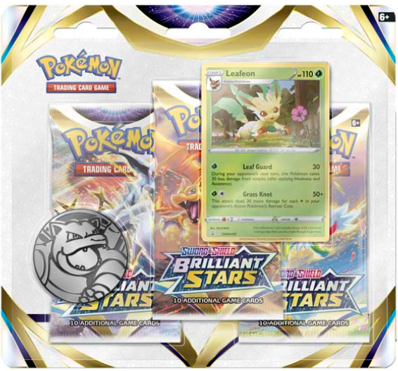 Brilliant Stars Three Booster Blister pack (Styles vary)