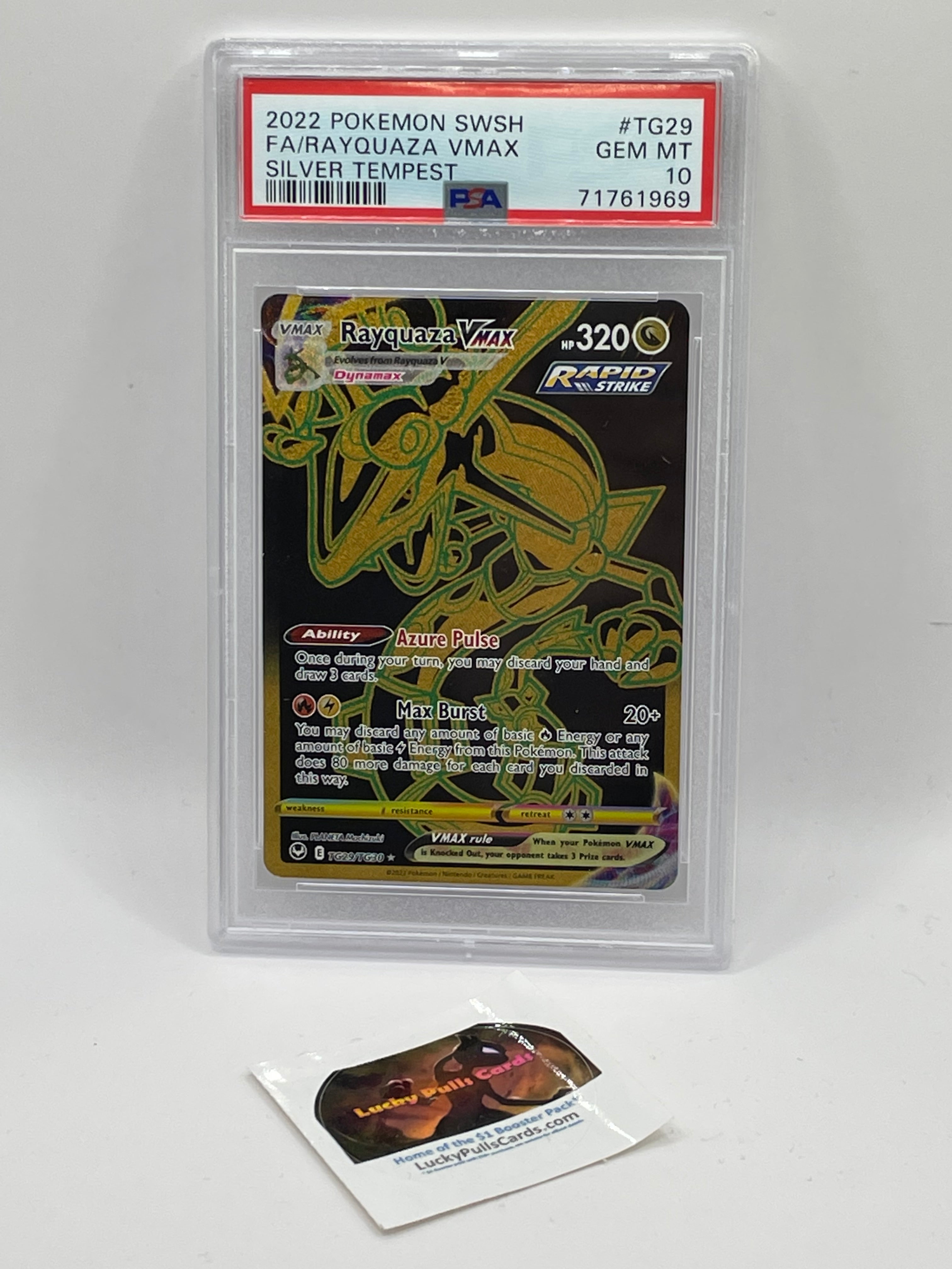 Rayquaza VMAX TG - Silver Tempest - PSA 10 luckypullscards Rayquaza VMAX TG - Silver Tempest - PSA 10 luckypullscards