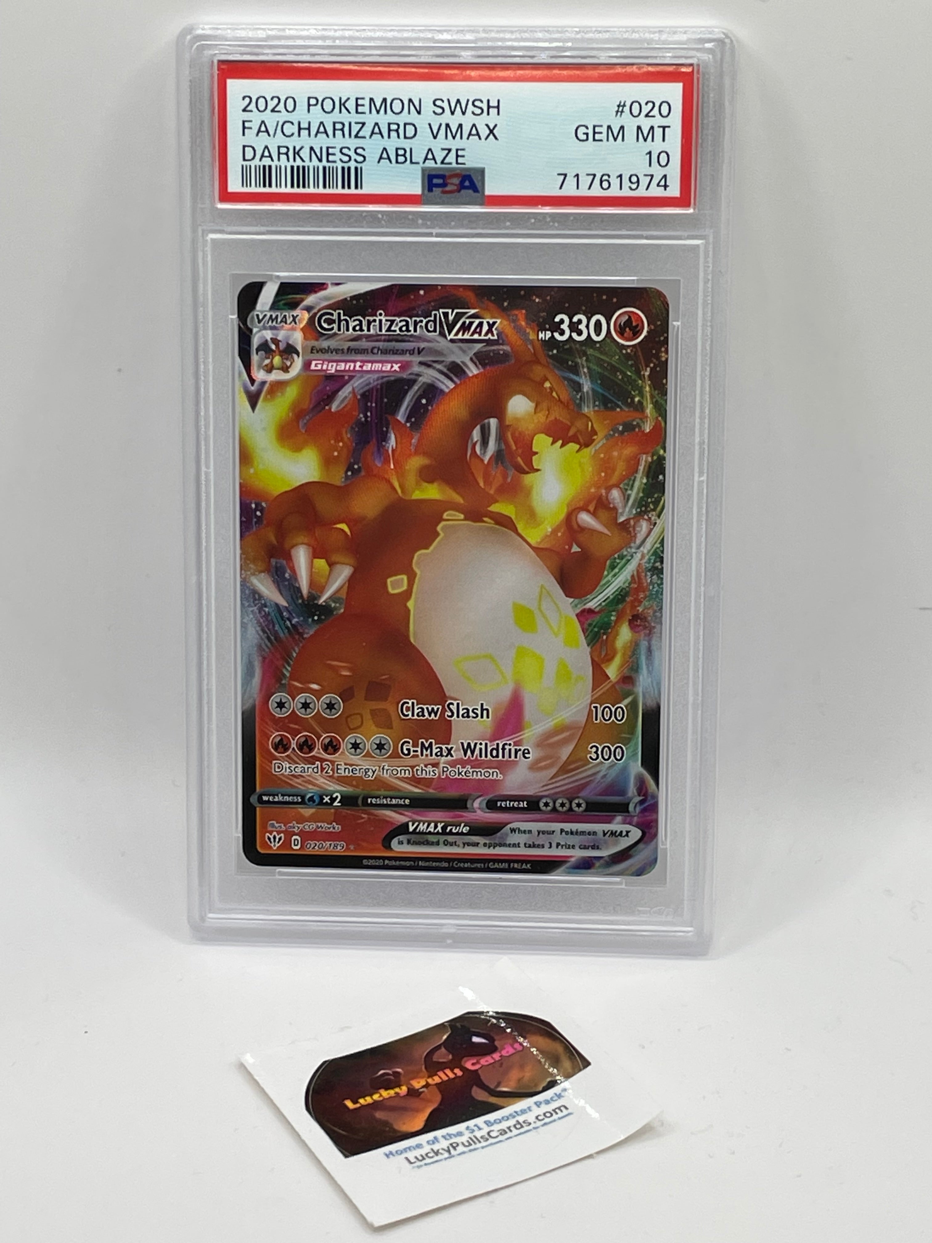 Charizard VMAX - Darkness Ablaze - PSA 10 luckypullscards Charizard VMAX - Darkness Ablaze - PSA 10 luckypullscards
