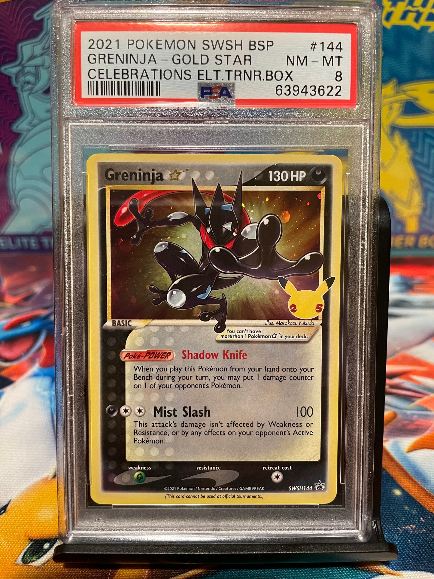 Greninja Gold Star Promo - PSA 8