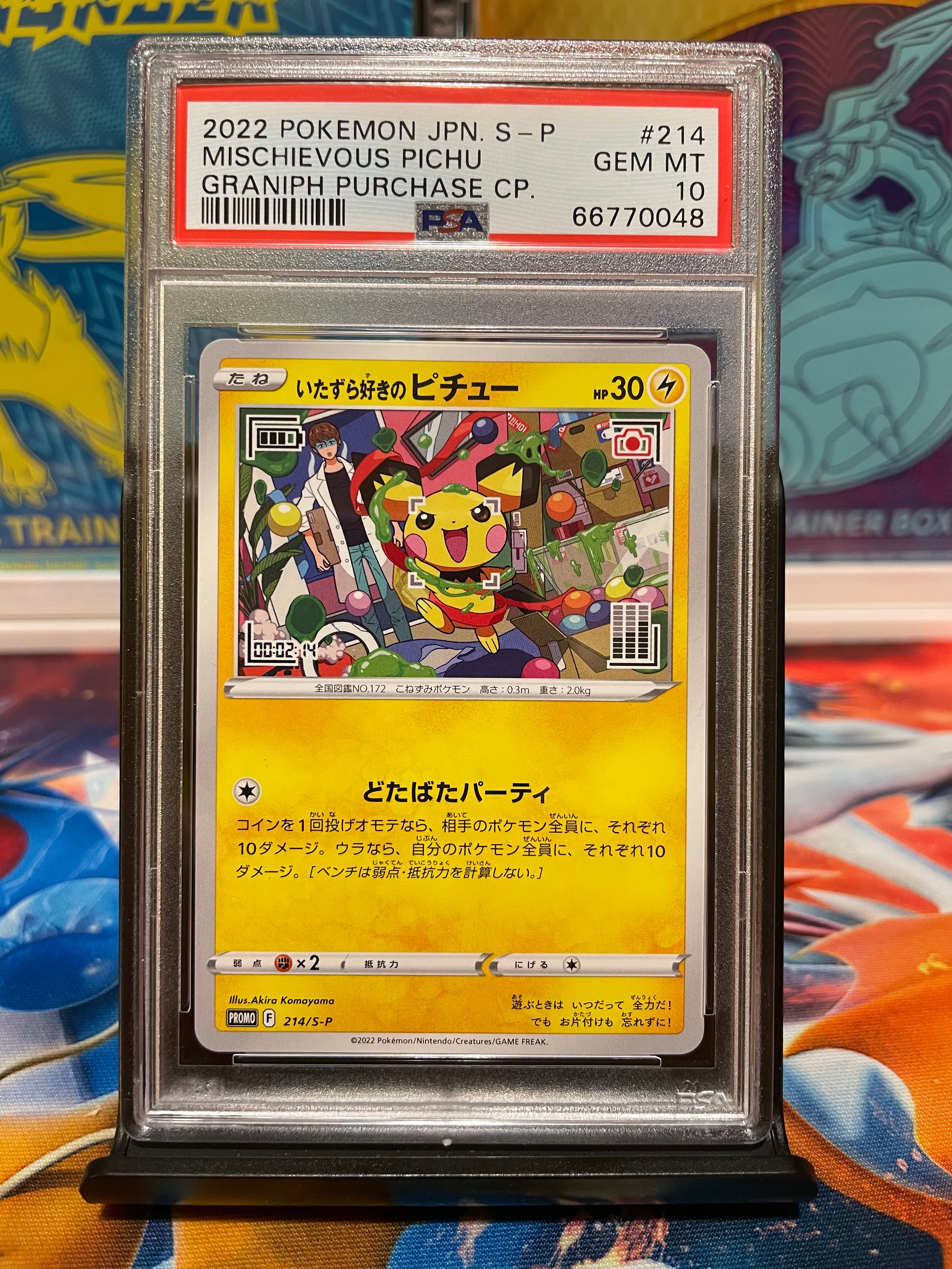 Mischievous Pichu - PSA 10 luckypullscards Mischievous Pichu - PSA 10 luckypullscards
