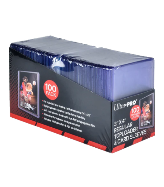 Toploader & Card Sleeves 3in x 4in (100 of each)