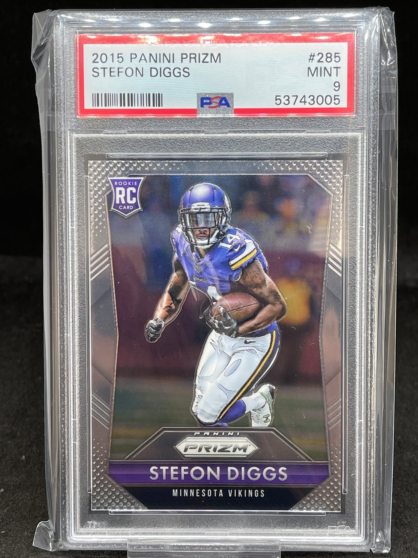 2015 Panini Prizm Stefon Diggs PSA 9
