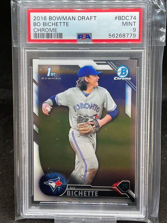 2016 Bowman Draft Chrome Bo Bichette PSA 9