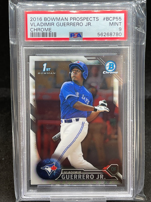 2016 Bowman Prospects Chrome Vladimir Guerrero Jr. PSA 9