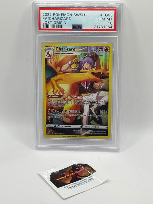 Charizard FA TG03 - Lost Origin - PSA 10