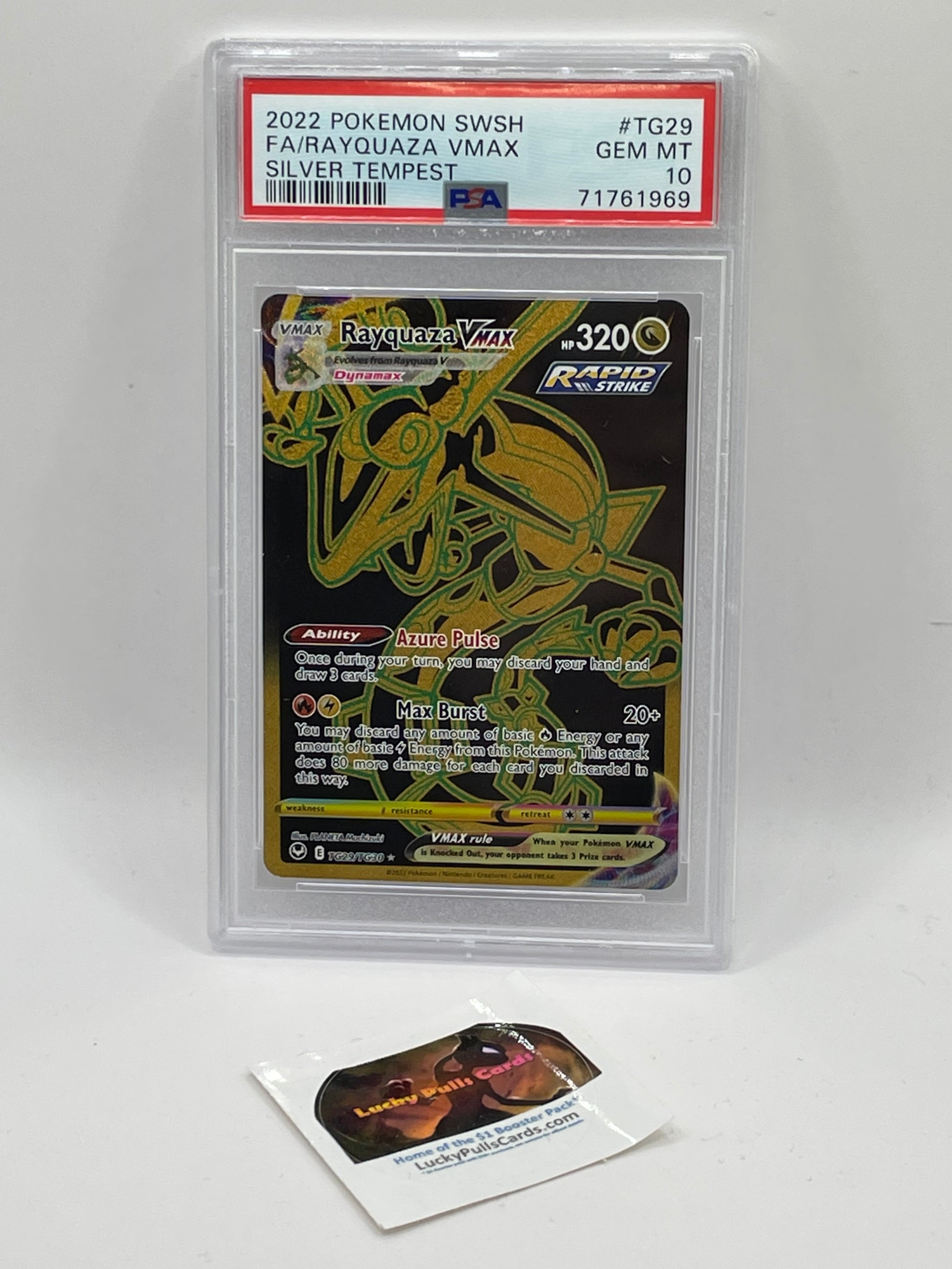 Rayquaza VMAX TG - Silver Tempest - PSA 10 luckypullscards Rayquaza VMAX TG - Silver Tempest - PSA 10 luckypullscards