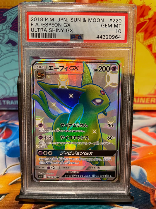 Espeon Ultra Shiny GX Full Art - PSA 10