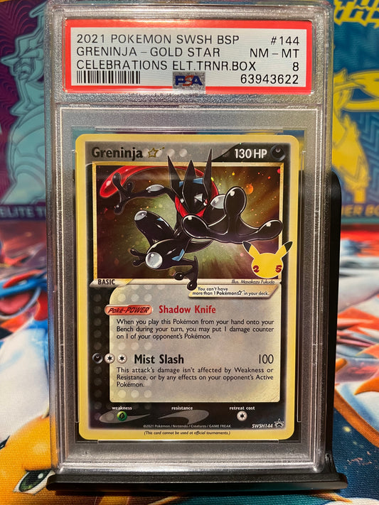 Greninja Gold Star Promo - PSA 8
