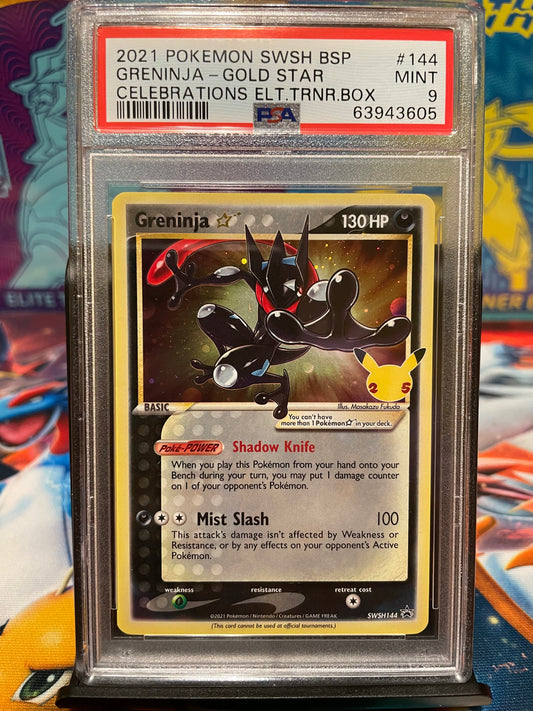 Greninja Gold Star Promo - PSA 9