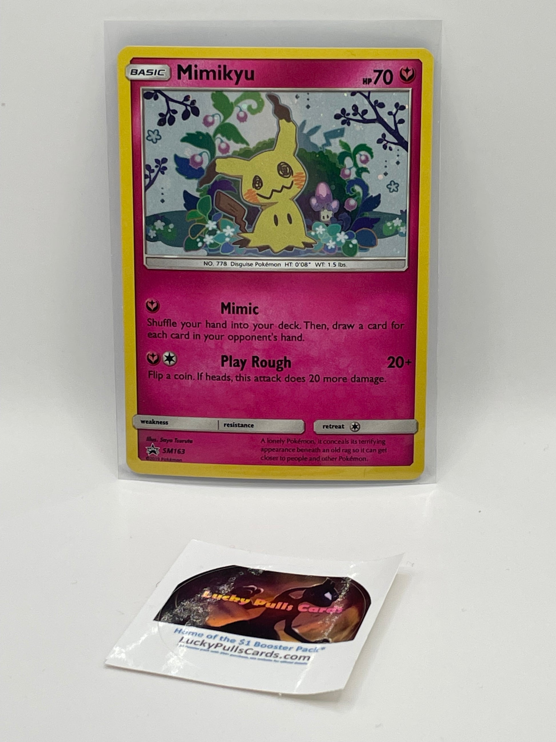 Mimikyu - Team Up Promo - #SM163 luckypullscards Mimikyu - Team Up Promo - #SM163 luckypullscards