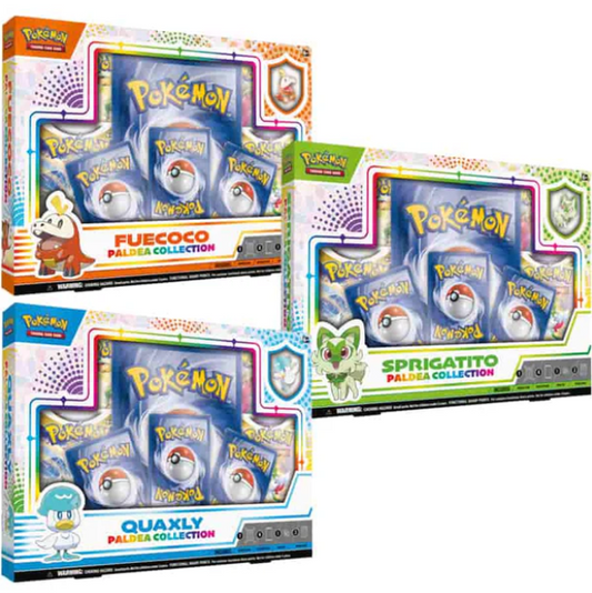 Paldea Collection Box (SET OF ALL THREE) (Release Date: 1/6/2023)