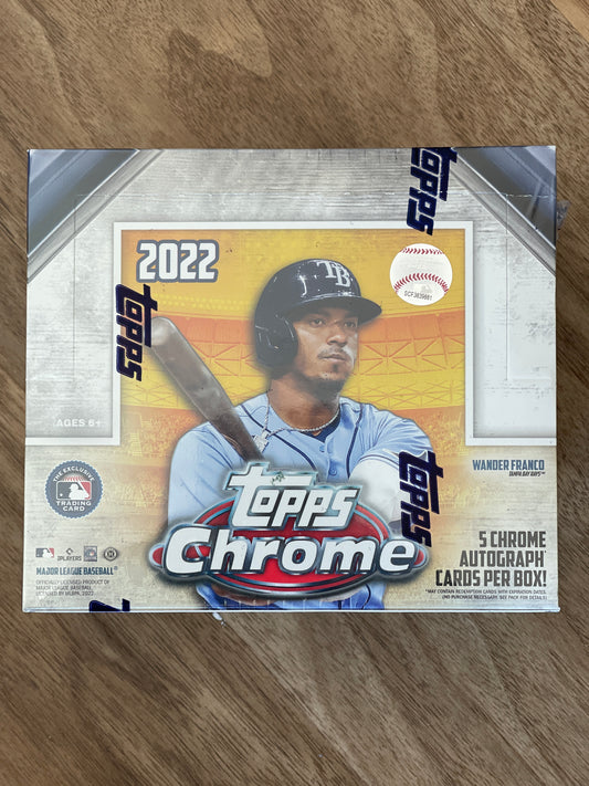 2022 Topps Chrome Jumbo Hobby Box (no silver pack)
