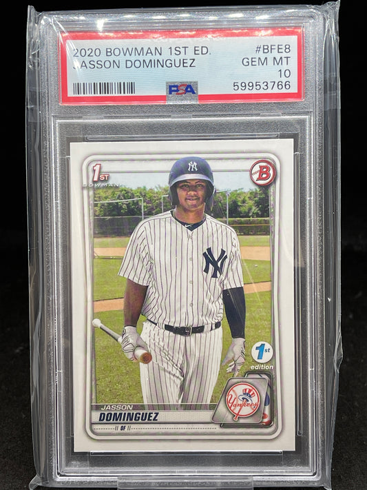 2020 Bowman 1st Edition Jasson Dominguez PSA 10